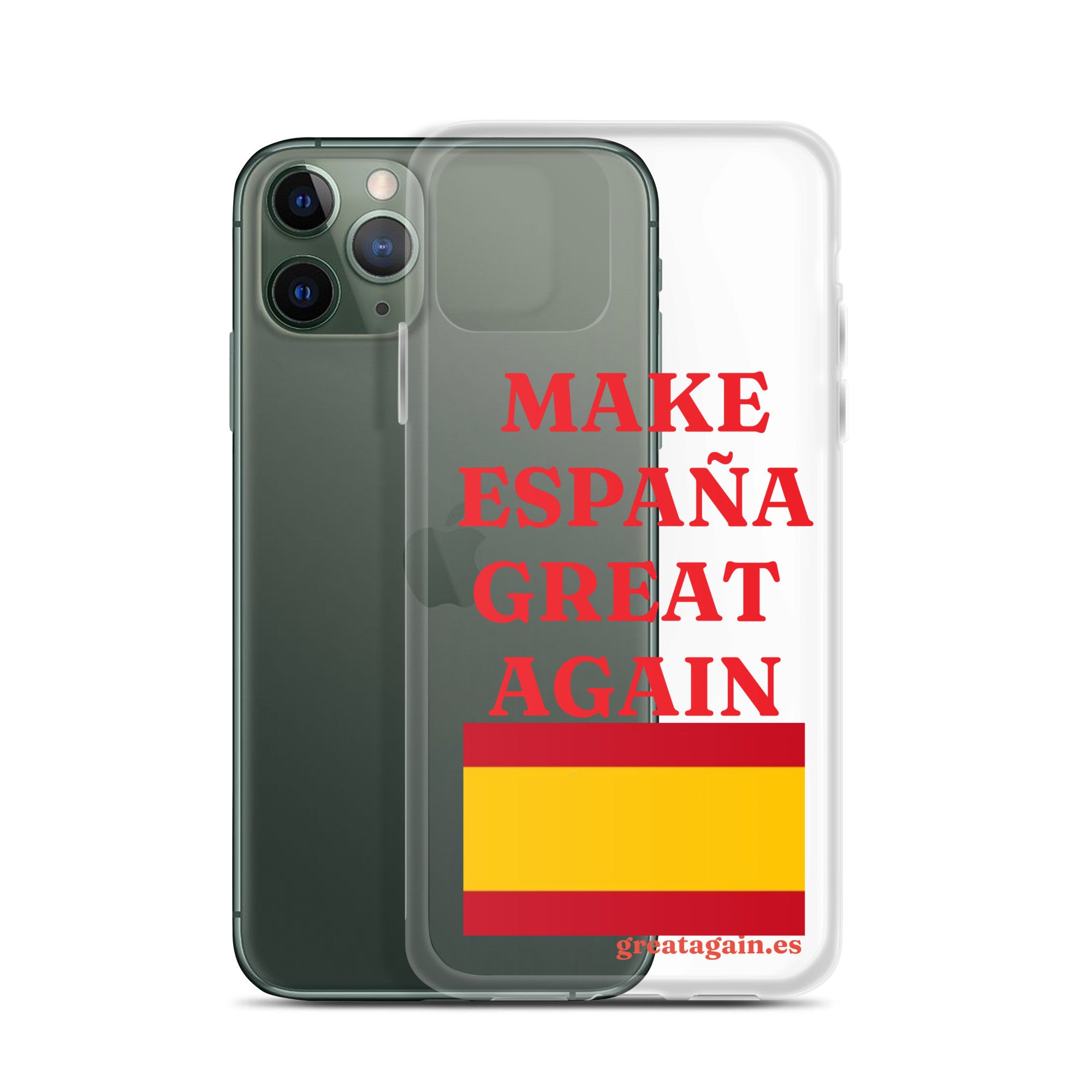 Carcasa transparente iPhone® Make España Great Again