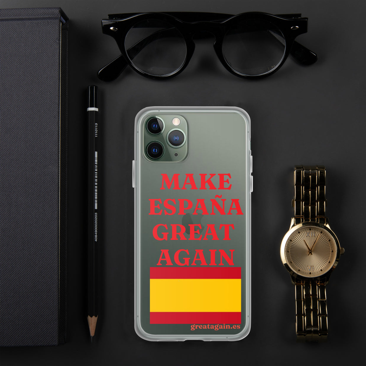 Carcasa transparente iPhone® Make España Great Again