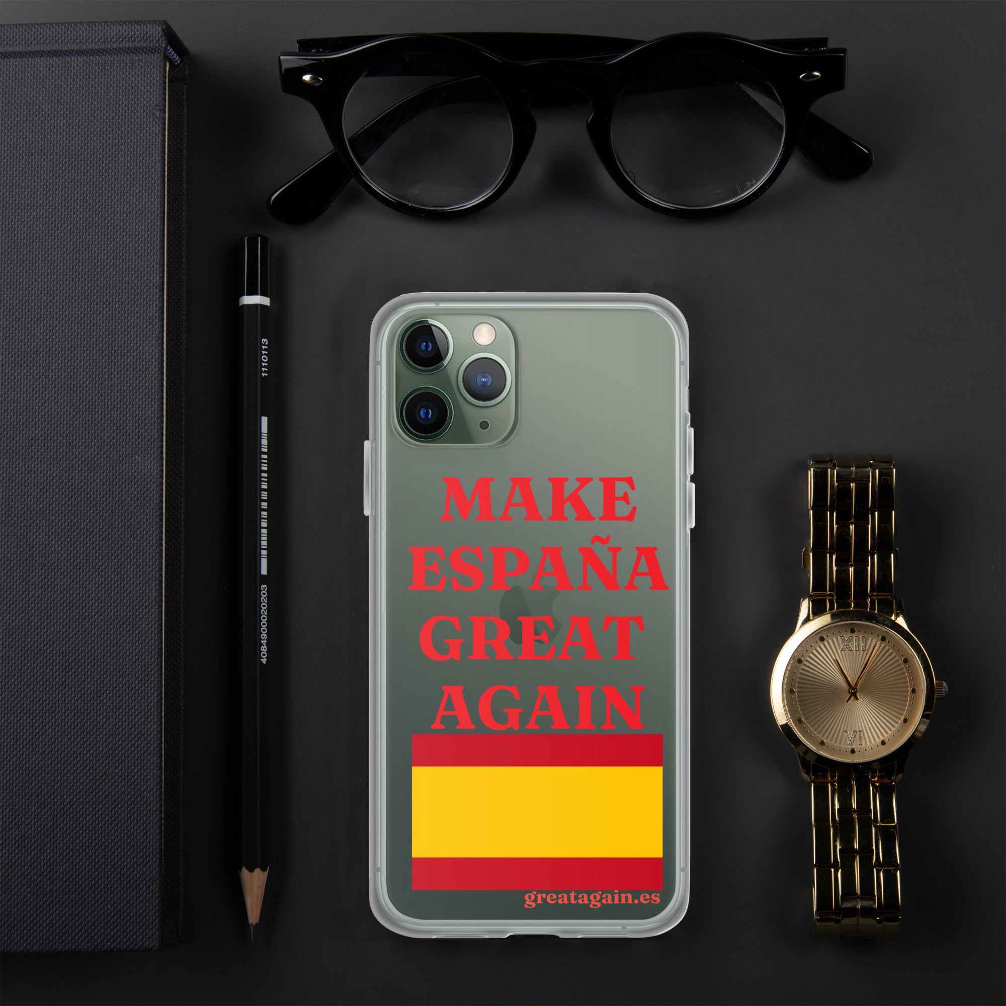 Carcasa transparente iPhone® Make España Great Again