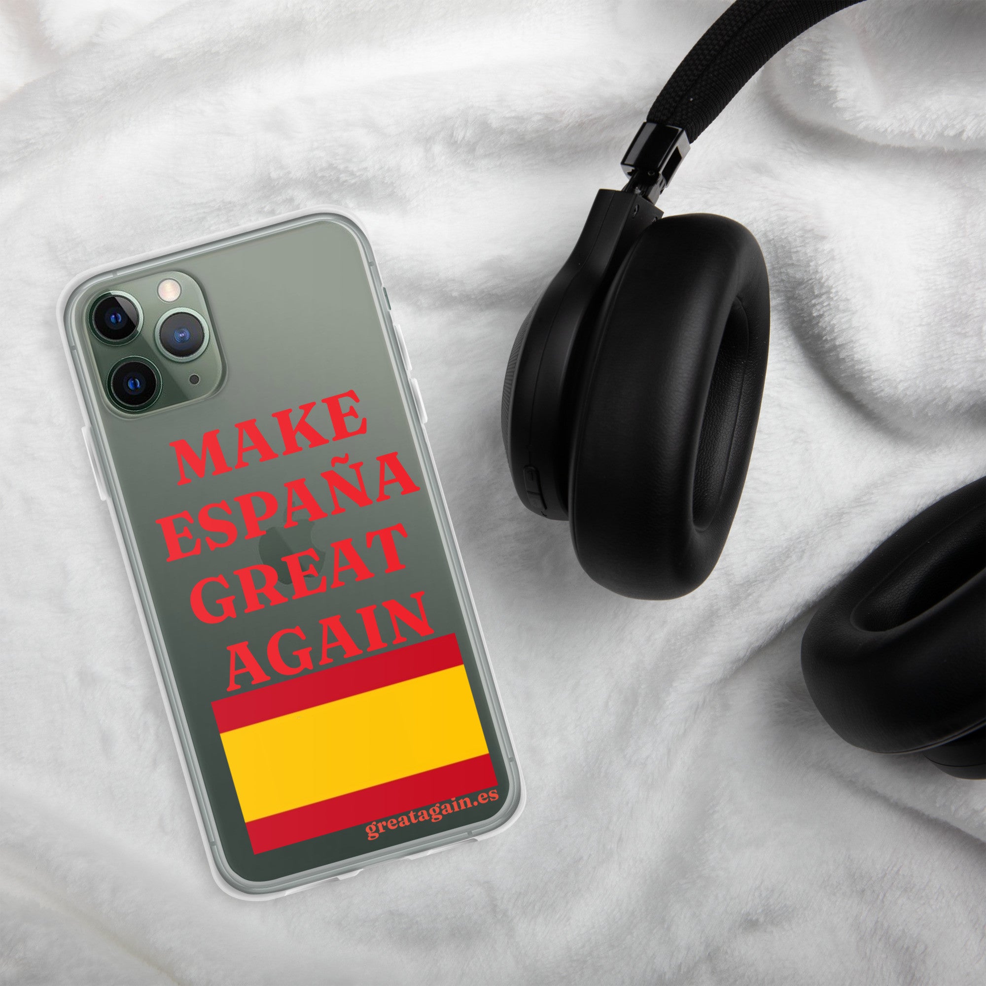 Carcasa transparente iPhone® Make España Great Again