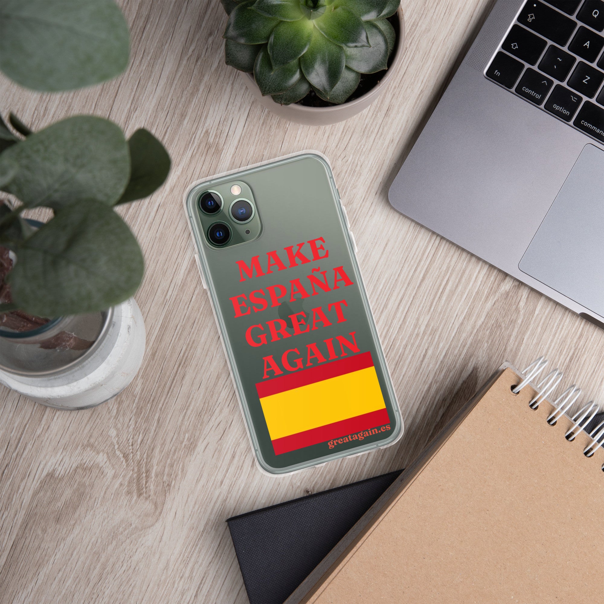 Carcasa transparente iPhone® Make España Great Again
