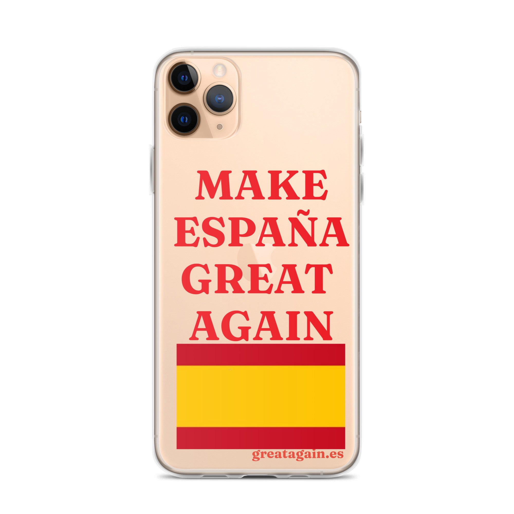 Carcasa transparente iPhone® Make España Great Again