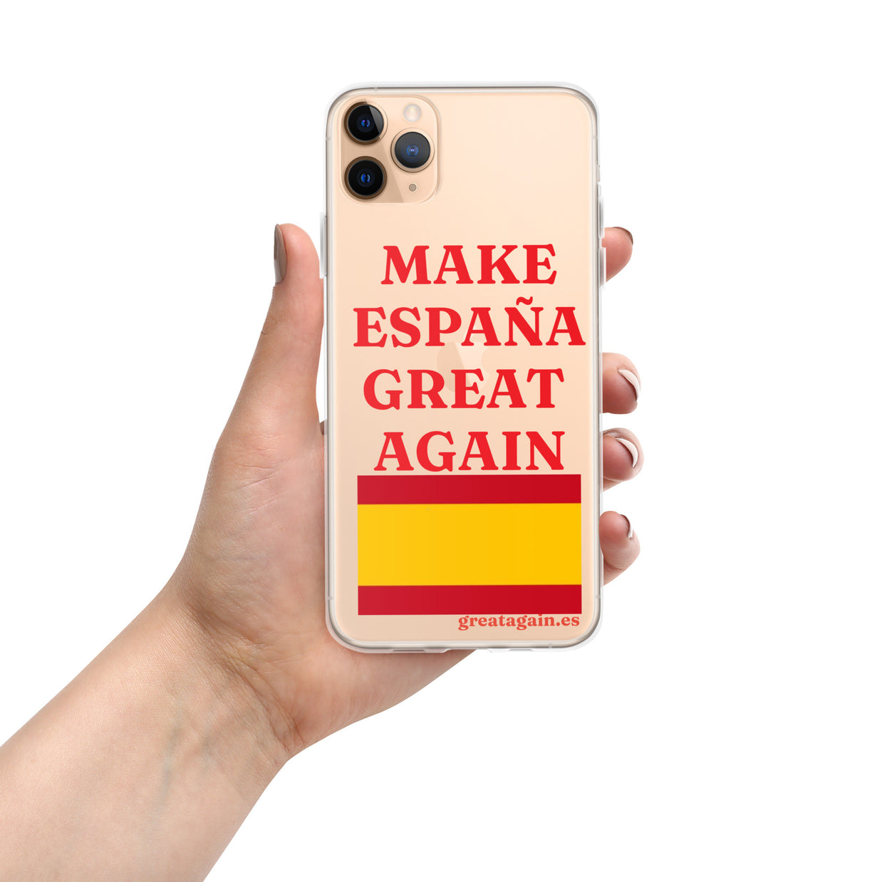 Carcasa transparente iPhone® Make España Great Again