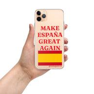 Carcasa transparente iPhone® Make España Great Again