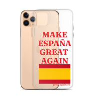 Carcasa transparente iPhone® Make España Great Again