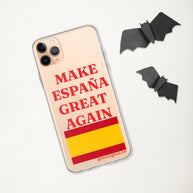 Carcasa transparente iPhone® Make España Great Again