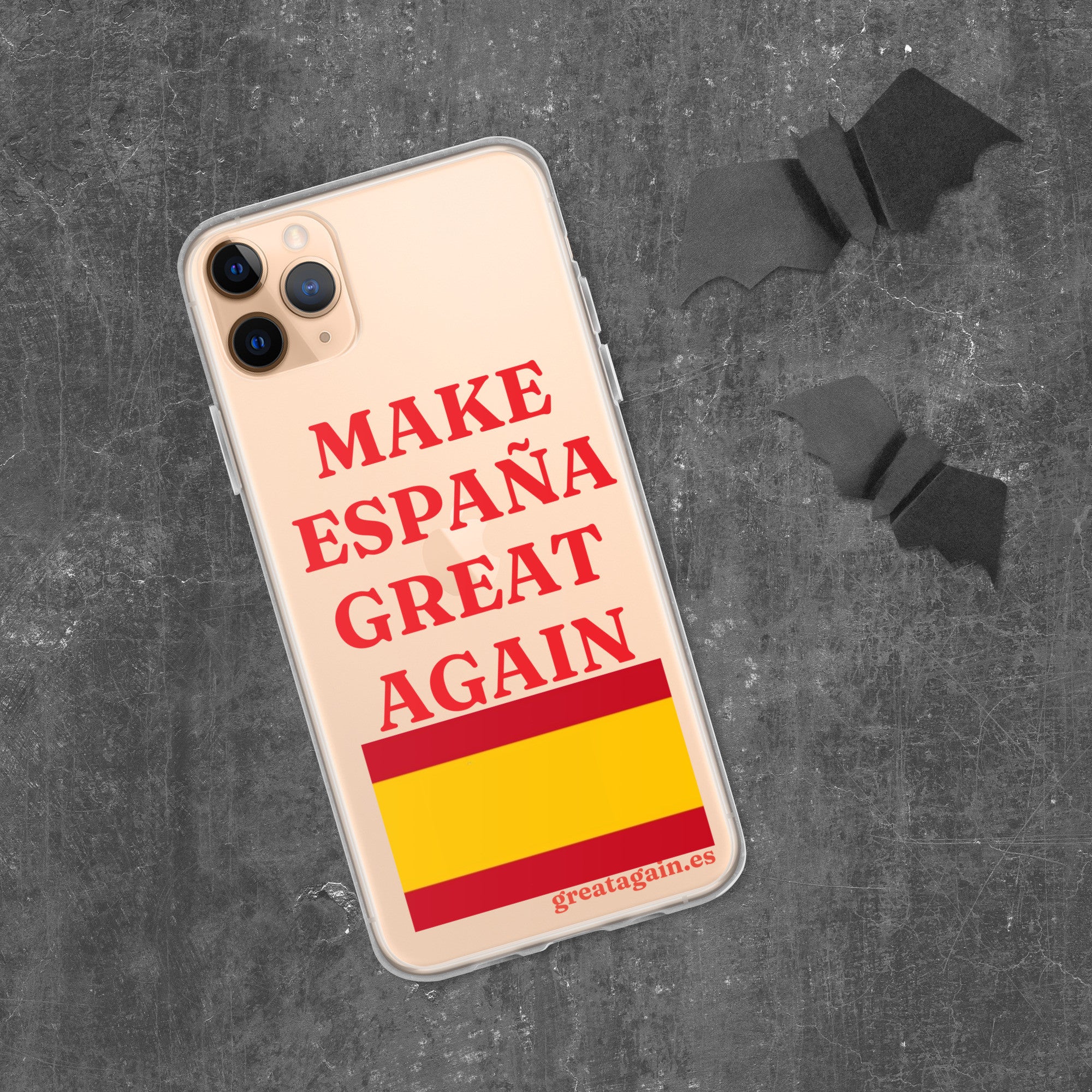 Carcasa transparente iPhone® Make España Great Again