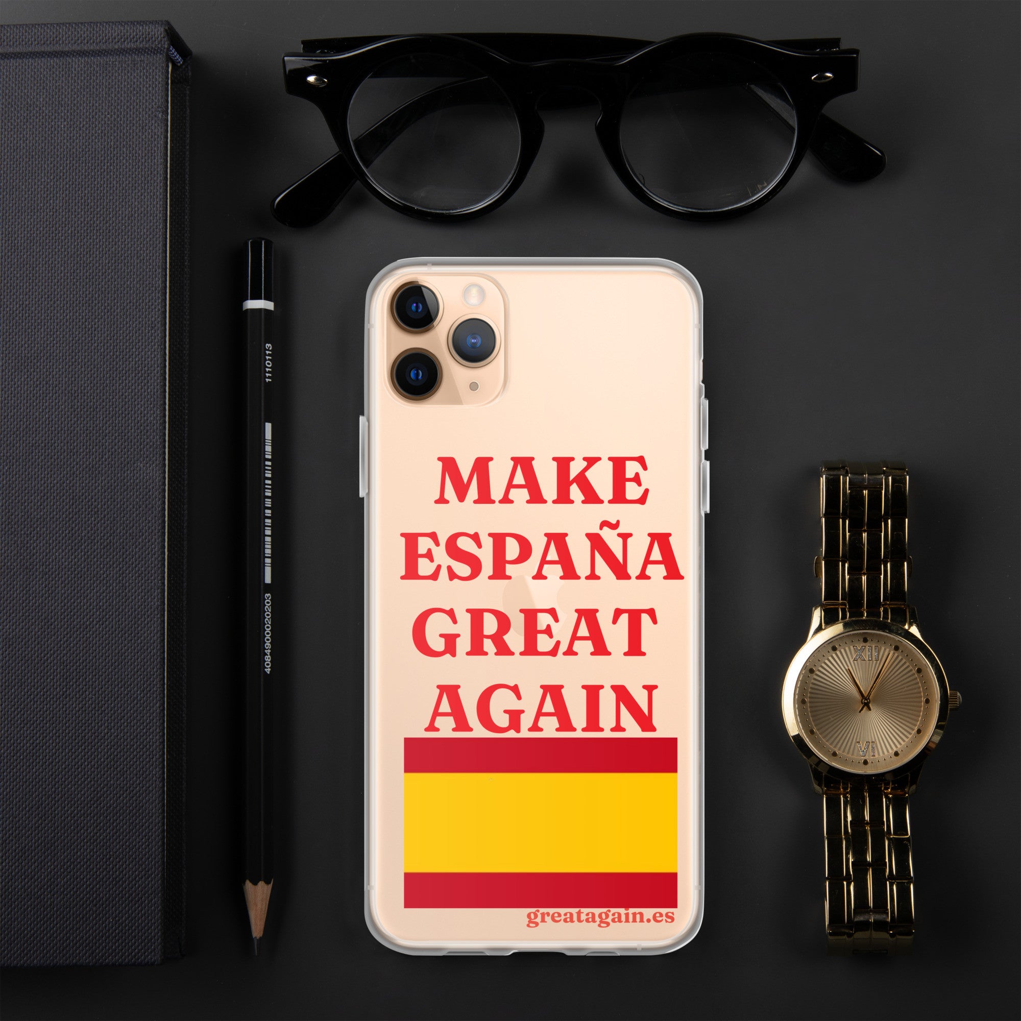 Carcasa transparente iPhone® Make España Great Again