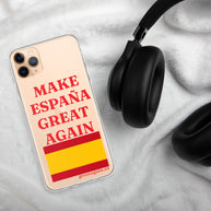 Carcasa transparente iPhone® Make España Great Again
