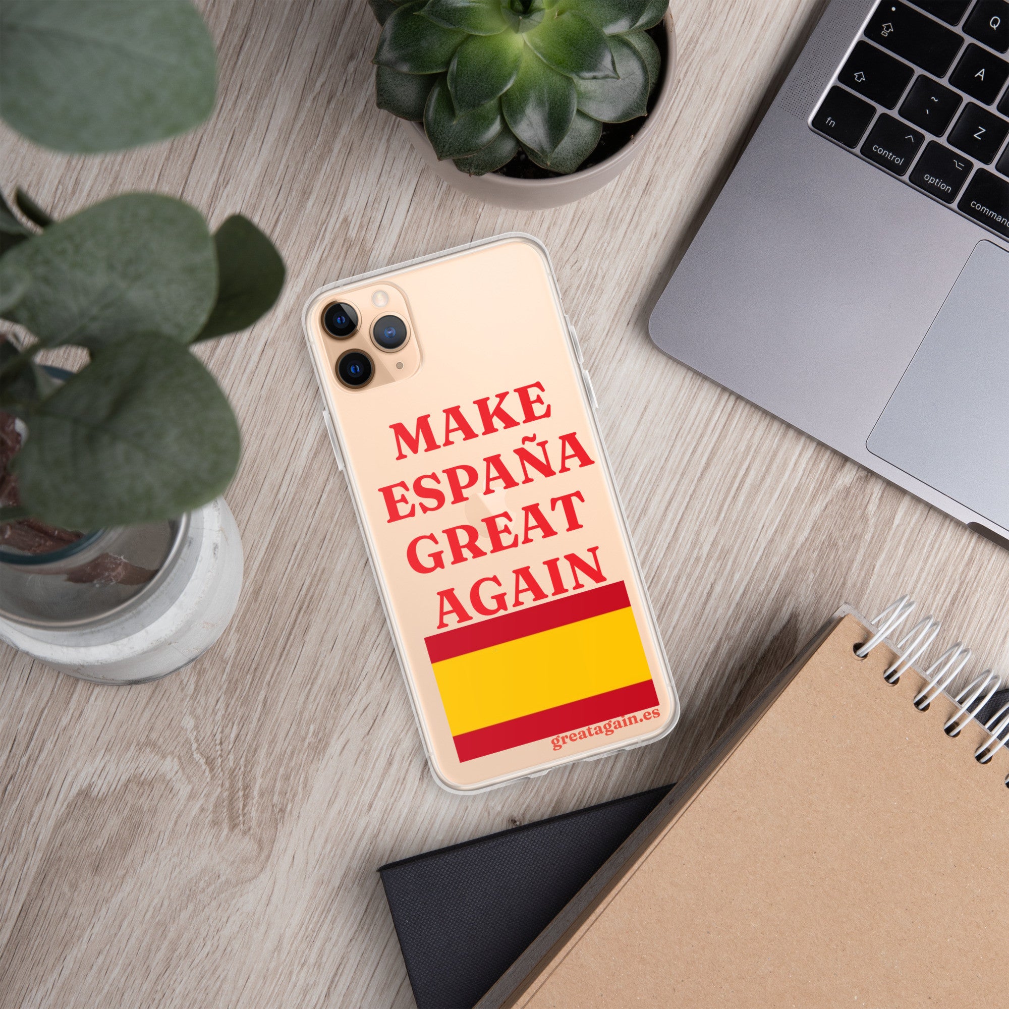 Carcasa transparente iPhone® Make España Great Again