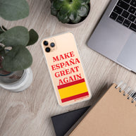 Carcasa transparente iPhone® Make España Great Again