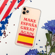 Carcasa transparente iPhone® Make España Great Again