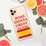 Carcasa transparente iPhone® Make España Great Again