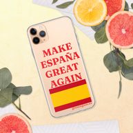 Carcasa transparente iPhone® Make España Great Again