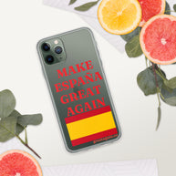 Carcasa transparente iPhone® Make España Great Again