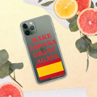 Carcasa transparente iPhone® Make España Great Again