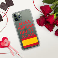 Carcasa transparente iPhone® Make España Great Again