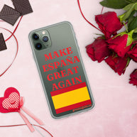 Carcasa transparente iPhone® Make España Great Again