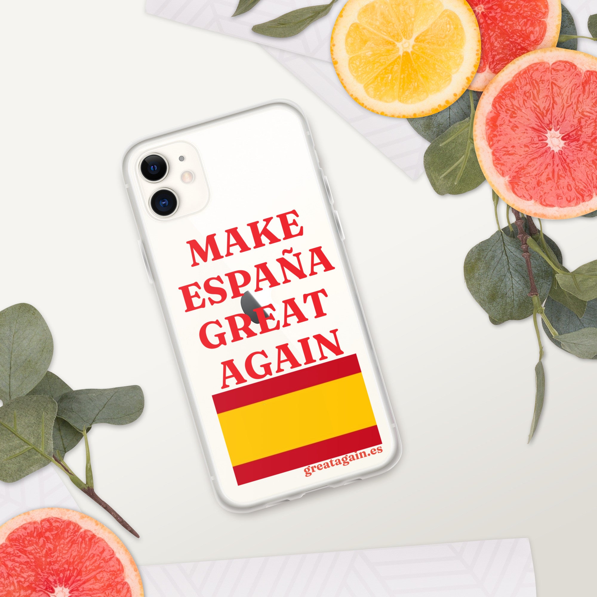 Carcasa transparente iPhone® Make España Great Again