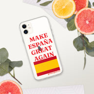 Carcasa transparente iPhone® Make España Great Again