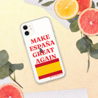 Carcasa transparente iPhone® Make España Great Again
