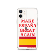 Carcasa transparente iPhone® Make España Great Again
