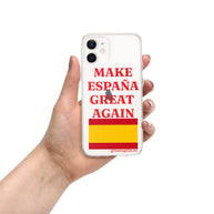 Carcasa transparente iPhone® Make España Great Again