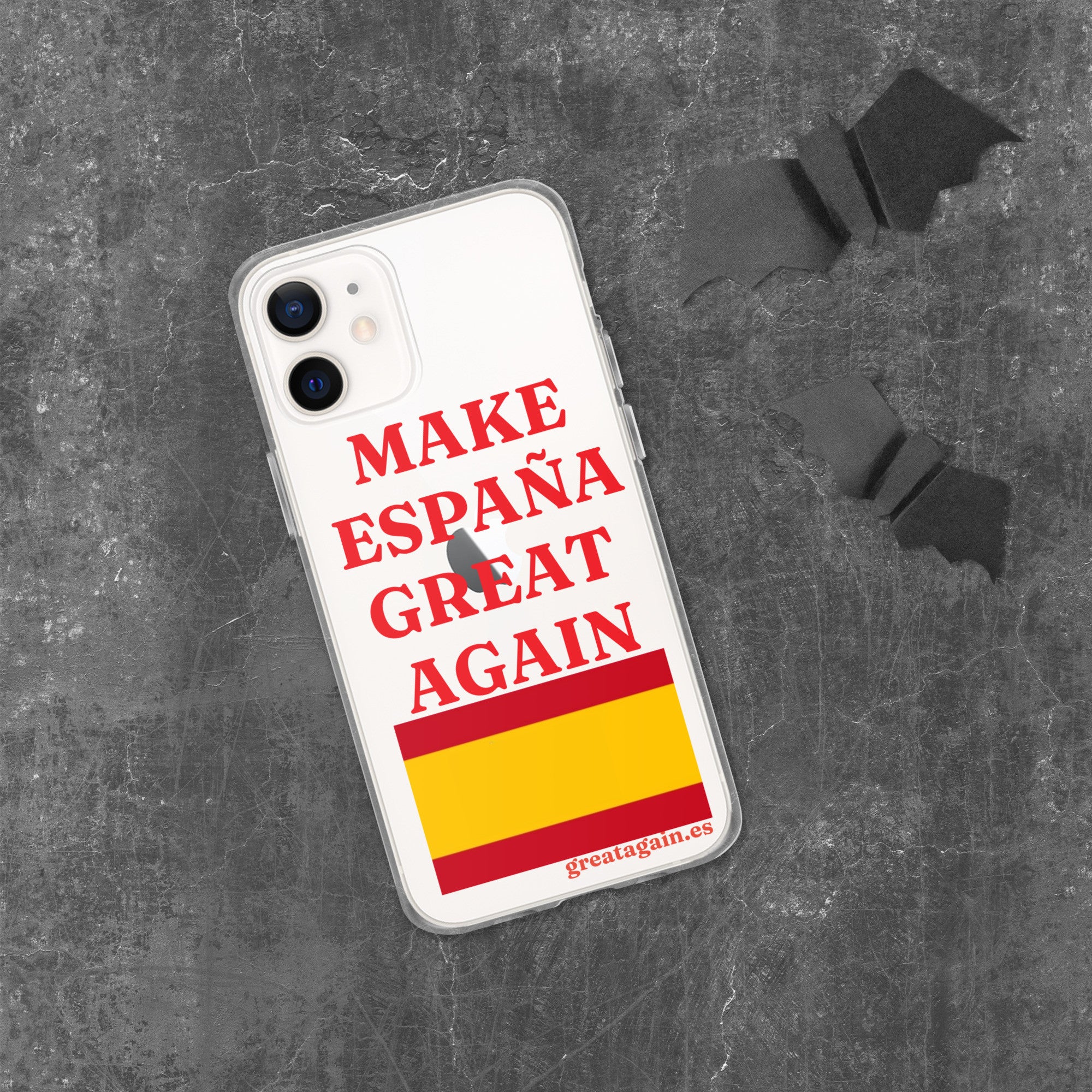 Carcasa transparente iPhone® Make España Great Again