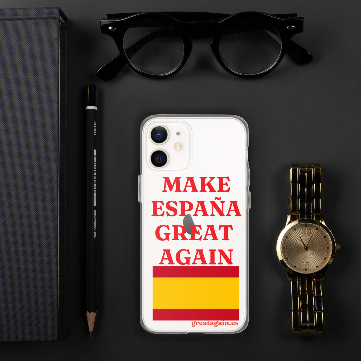 Carcasa transparente iPhone® Make España Great Again