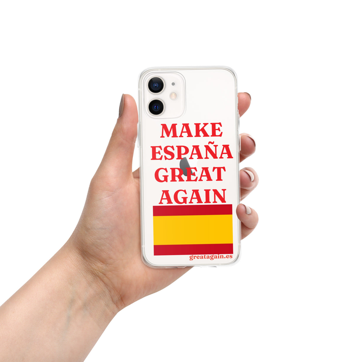 Carcasa transparente iPhone® Make España Great Again