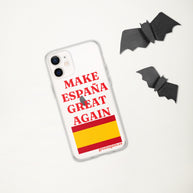 Carcasa transparente iPhone® Make España Great Again