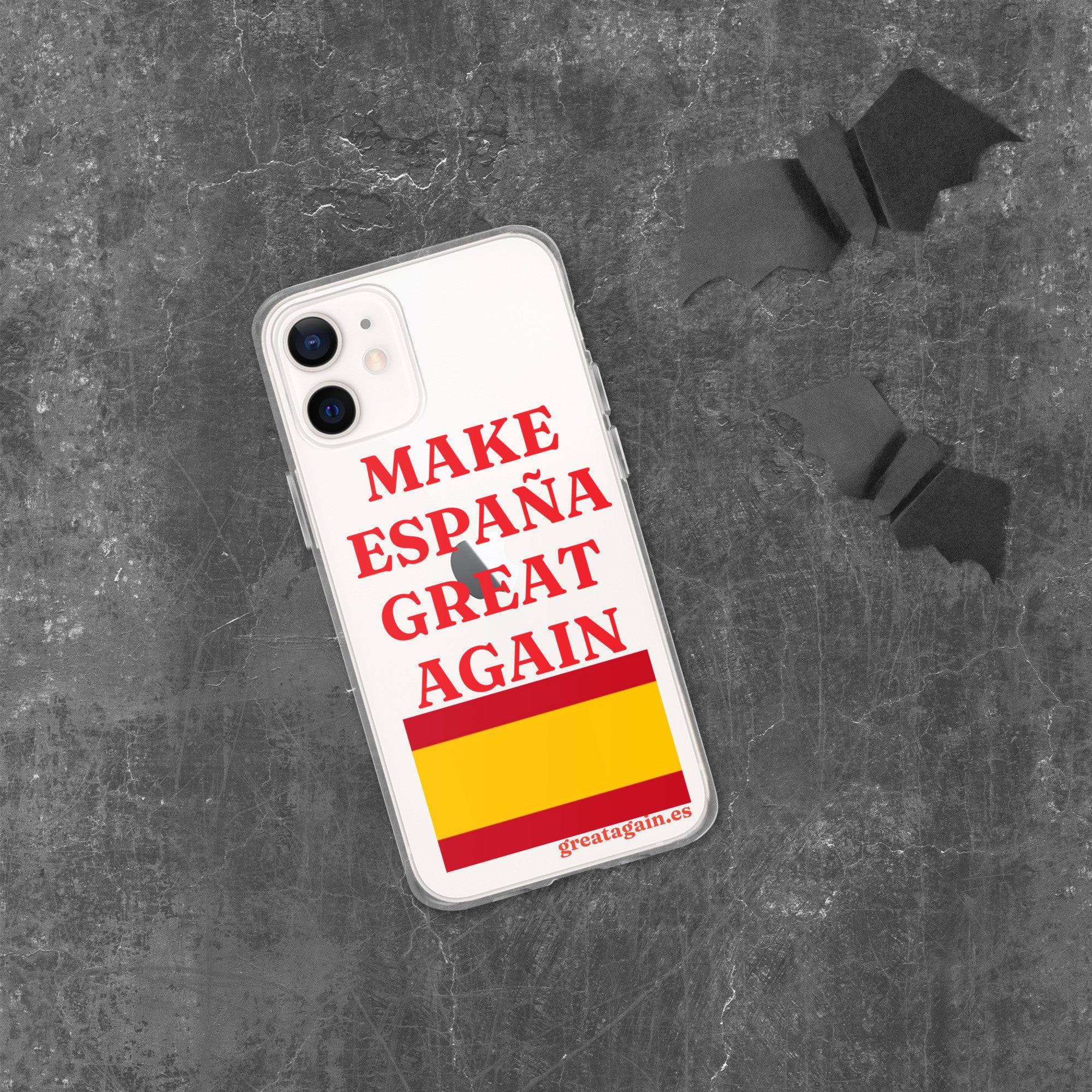 Carcasa transparente iPhone® Make España Great Again