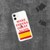 Carcasa transparente iPhone® Make España Great Again