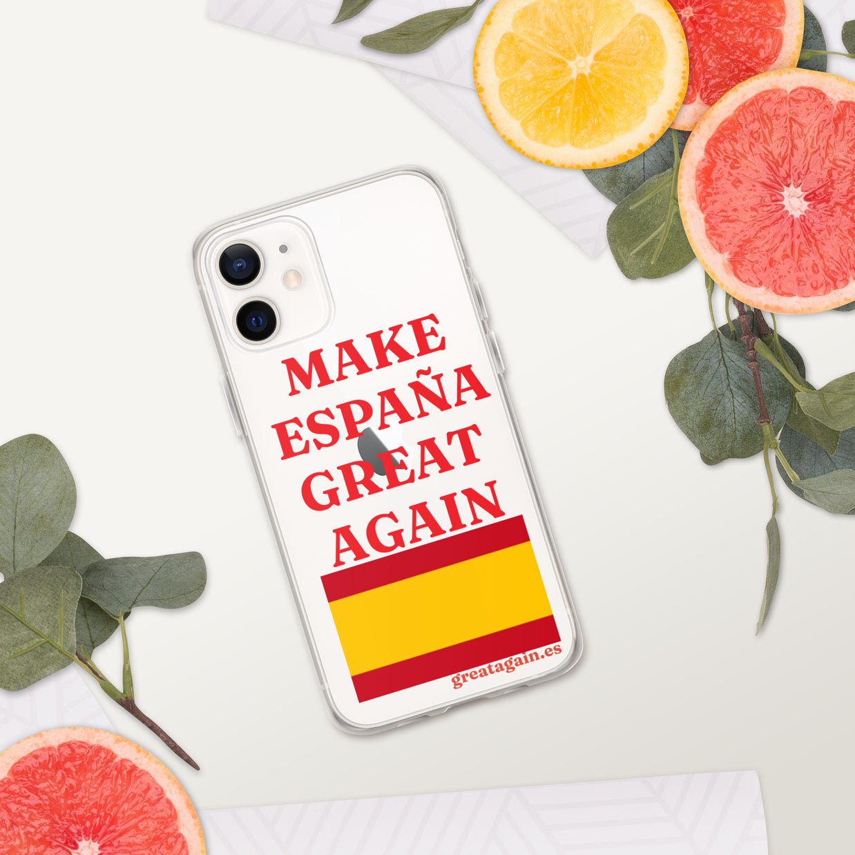 Carcasa transparente iPhone® Make España Great Again