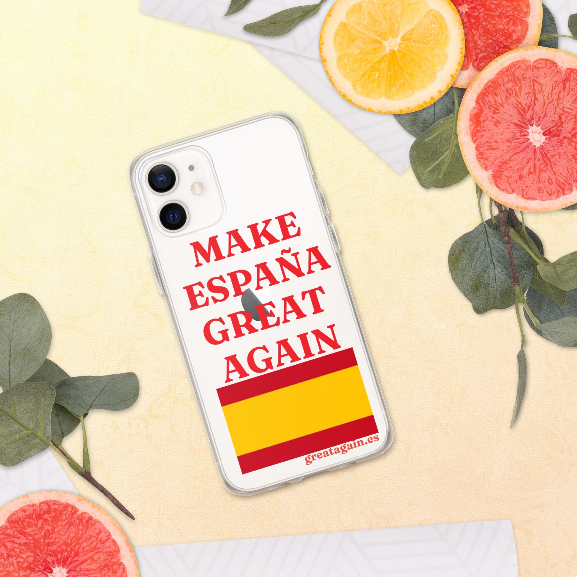 Carcasa transparente iPhone® Make España Great Again