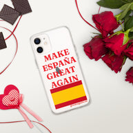 Carcasa transparente iPhone® Make España Great Again