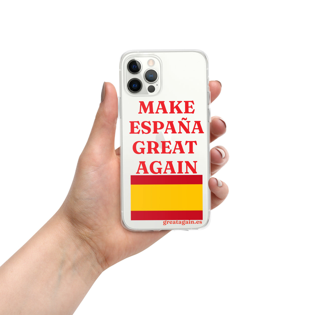 Carcasa transparente iPhone® Make España Great Again