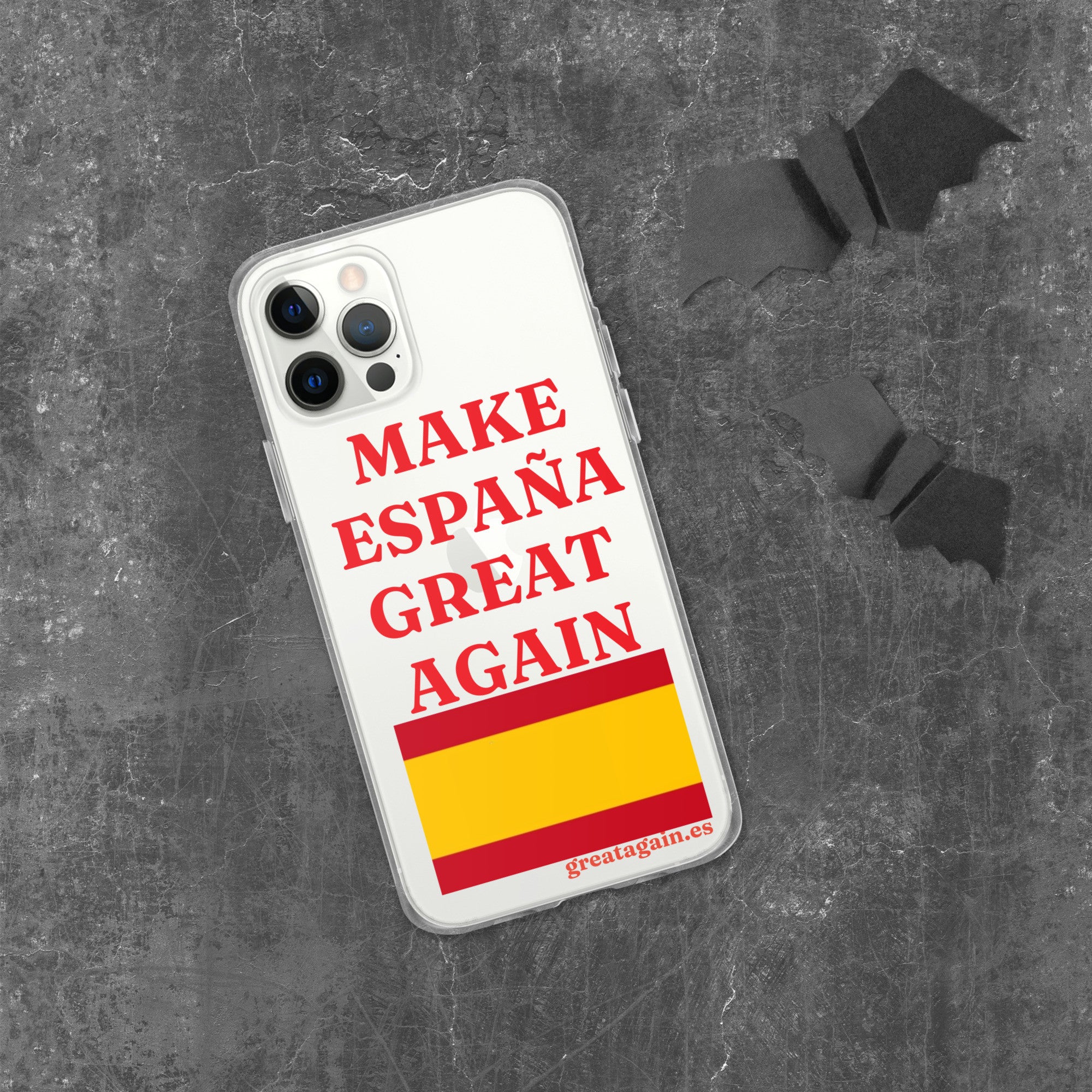 Carcasa transparente iPhone® Make España Great Again