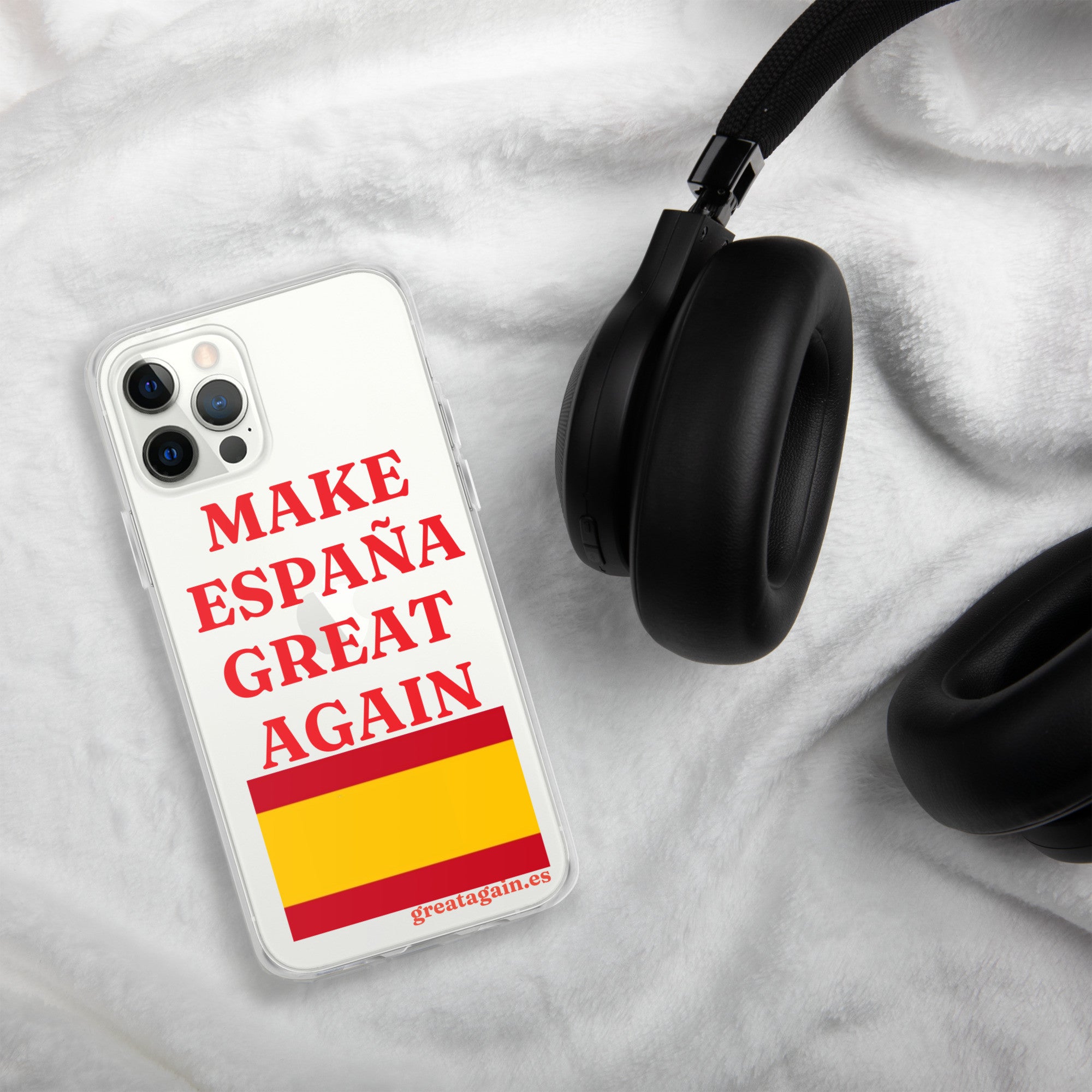 Carcasa transparente iPhone® Make España Great Again