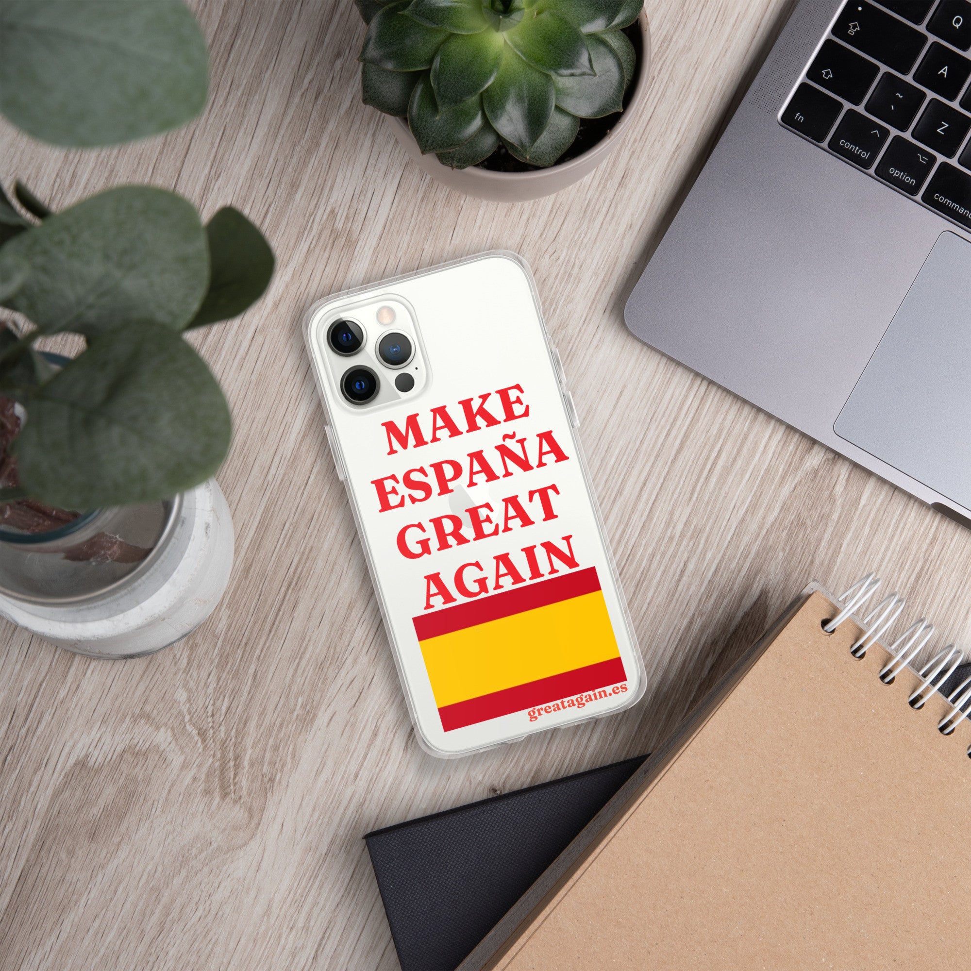 Carcasa transparente iPhone® Make España Great Again