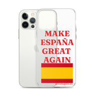 Carcasa transparente iPhone® Make España Great Again