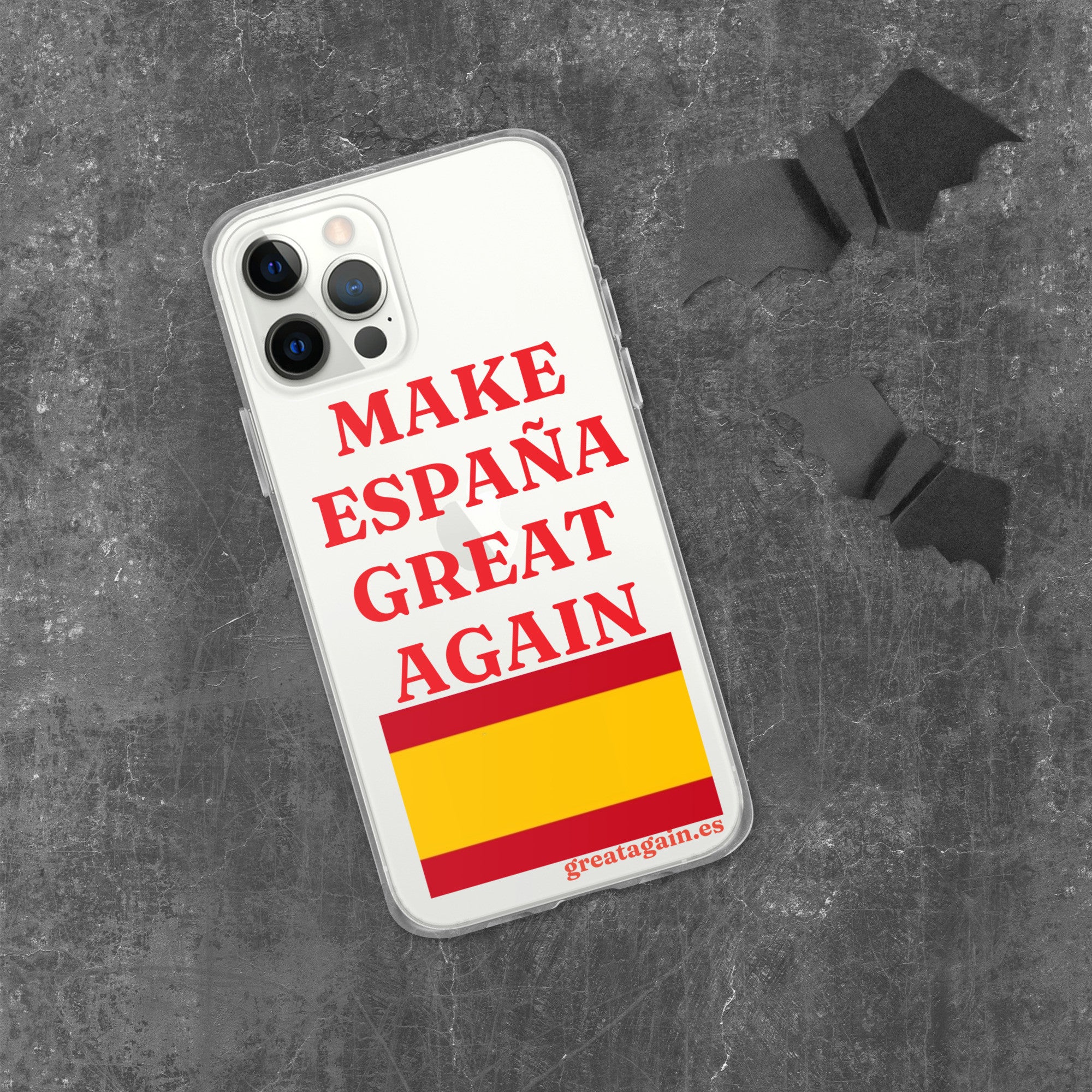Carcasa transparente iPhone® Make España Great Again