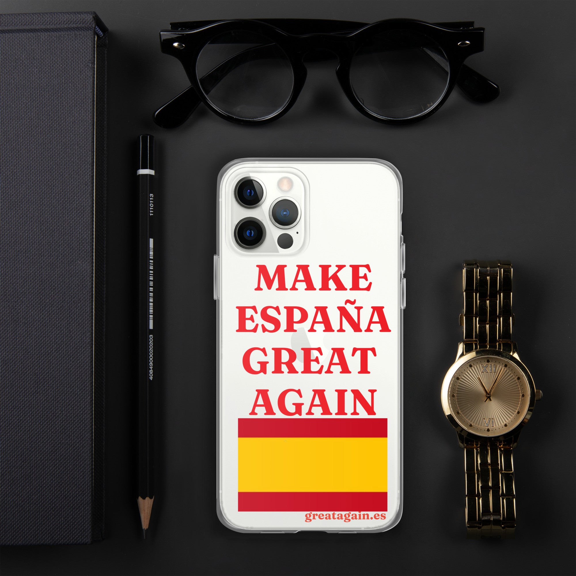 Carcasa transparente iPhone® Make España Great Again