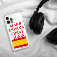 Carcasa transparente iPhone® Make España Great Again
