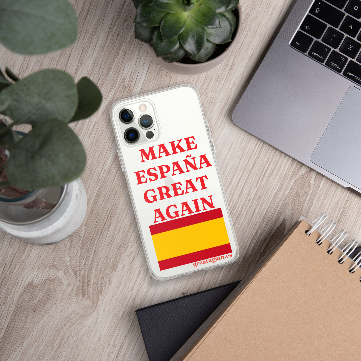 Carcasa transparente iPhone® Make España Great Again
