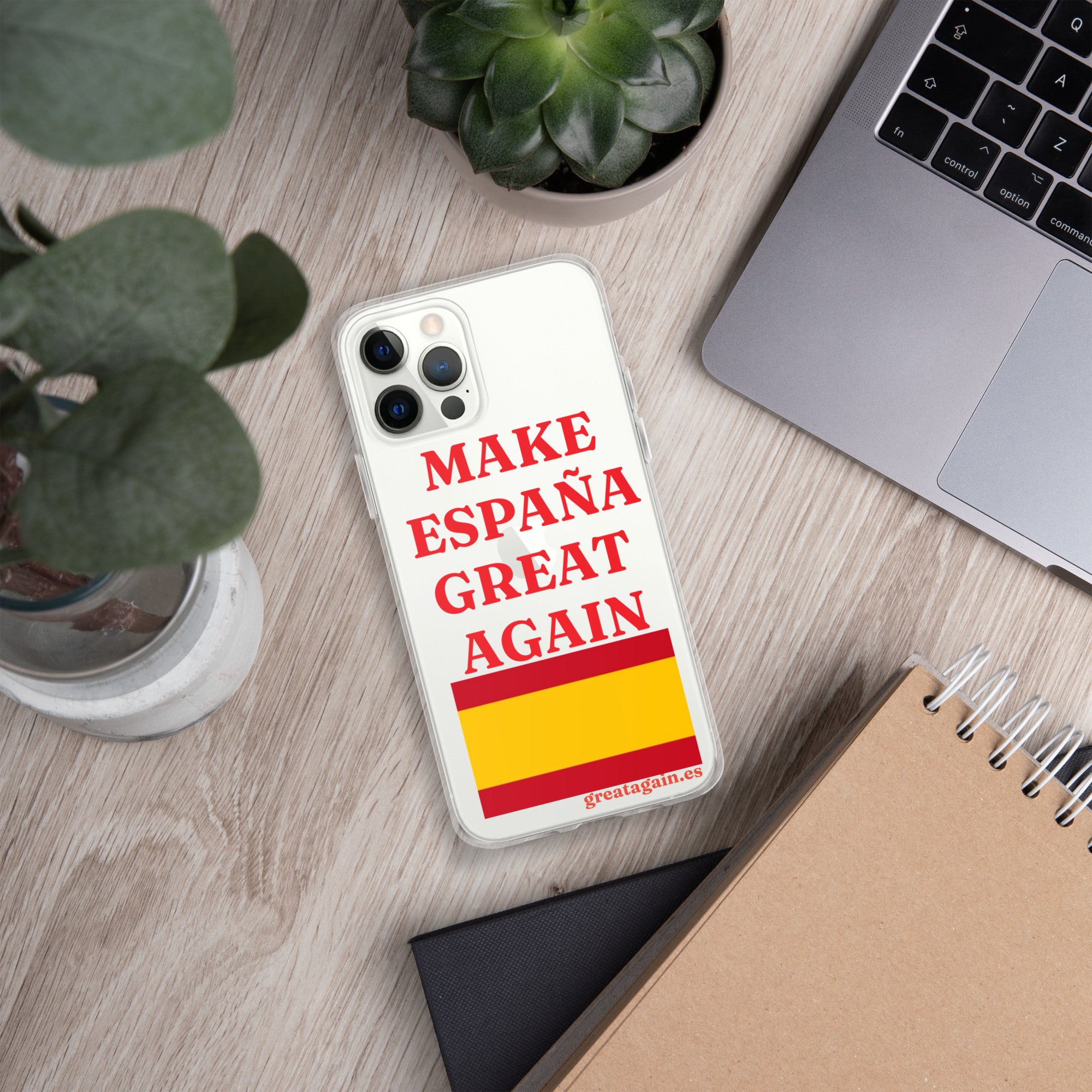 Carcasa transparente iPhone® Make España Great Again
