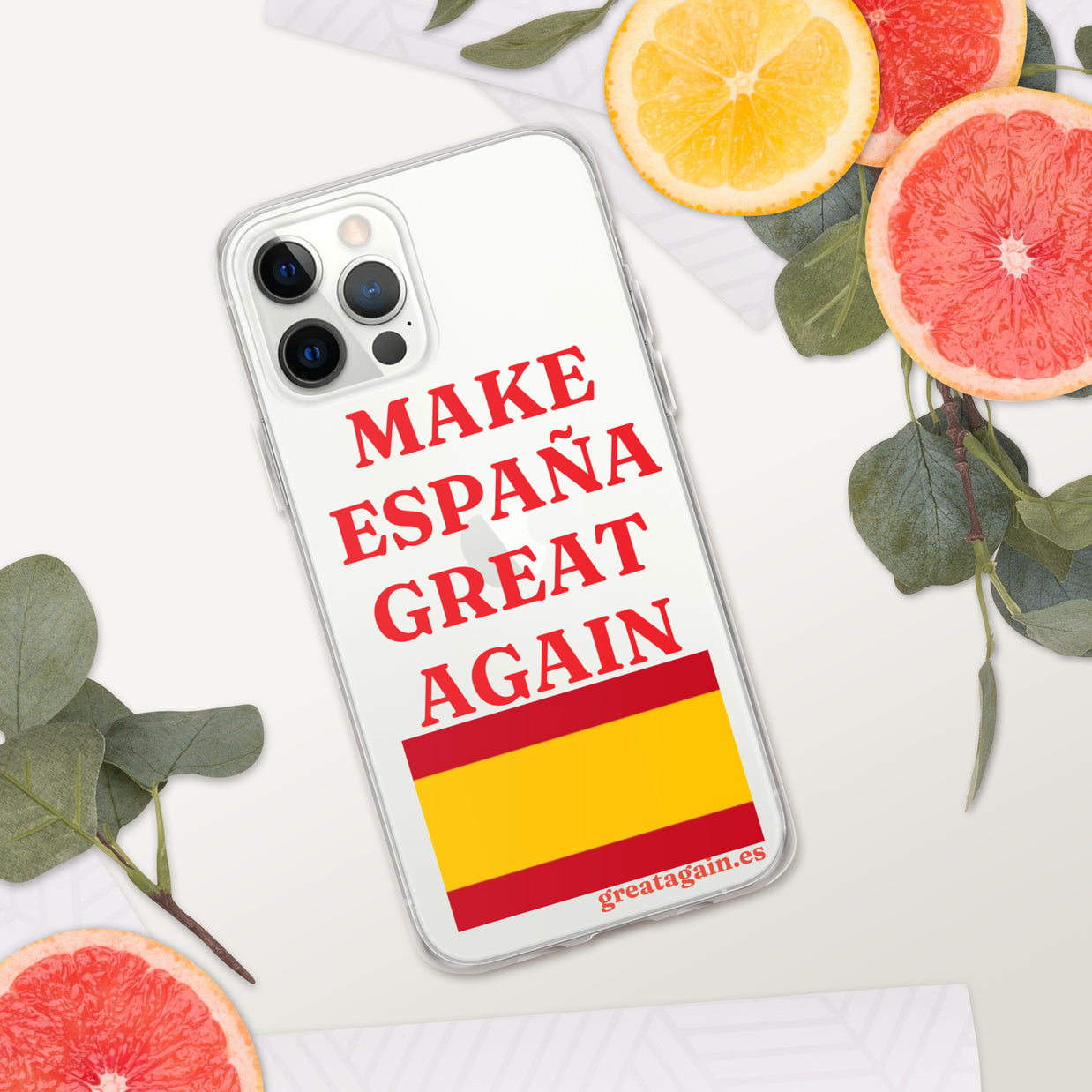 Carcasa transparente iPhone® Make España Great Again