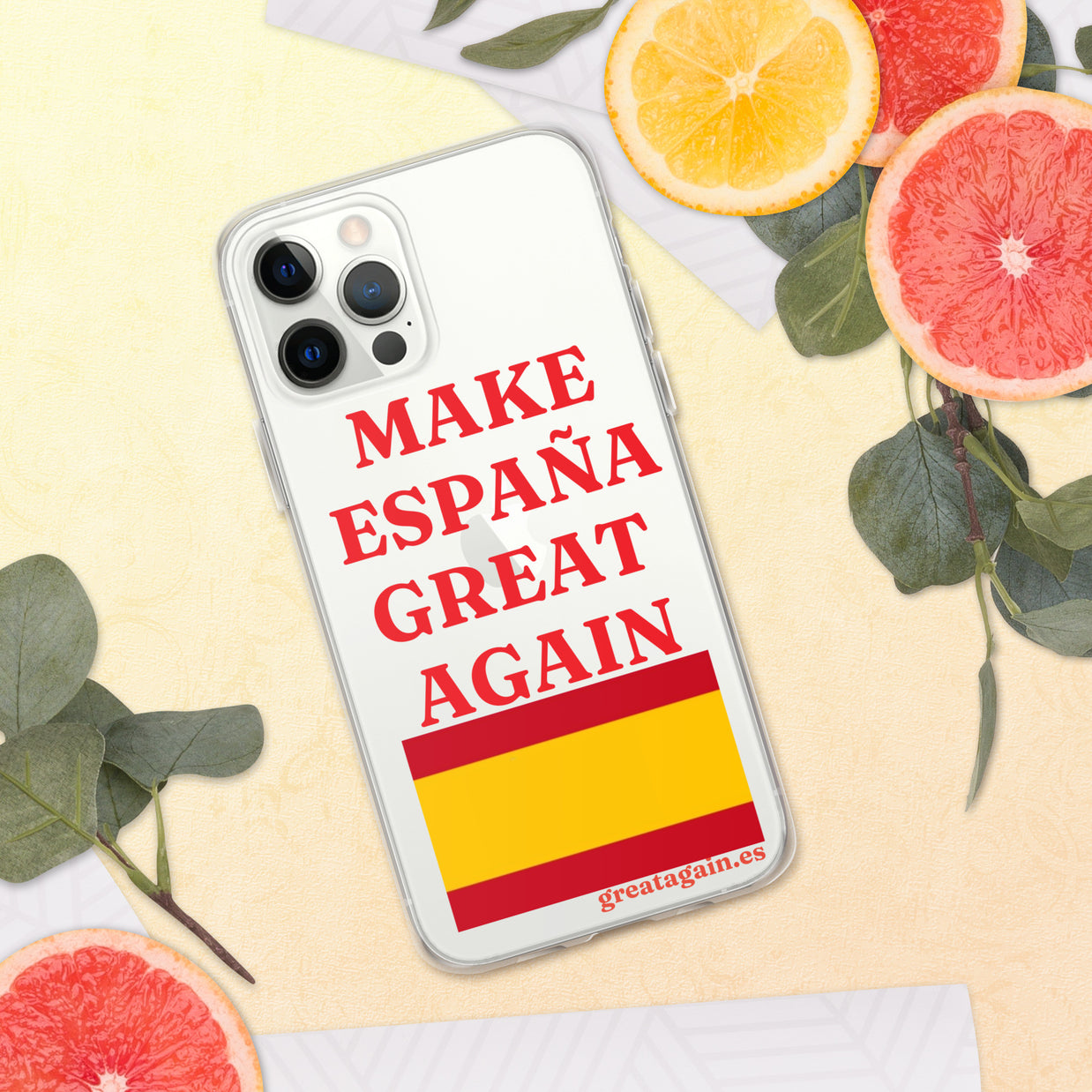 Carcasa transparente iPhone® Make España Great Again
