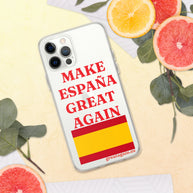 Carcasa transparente iPhone® Make España Great Again