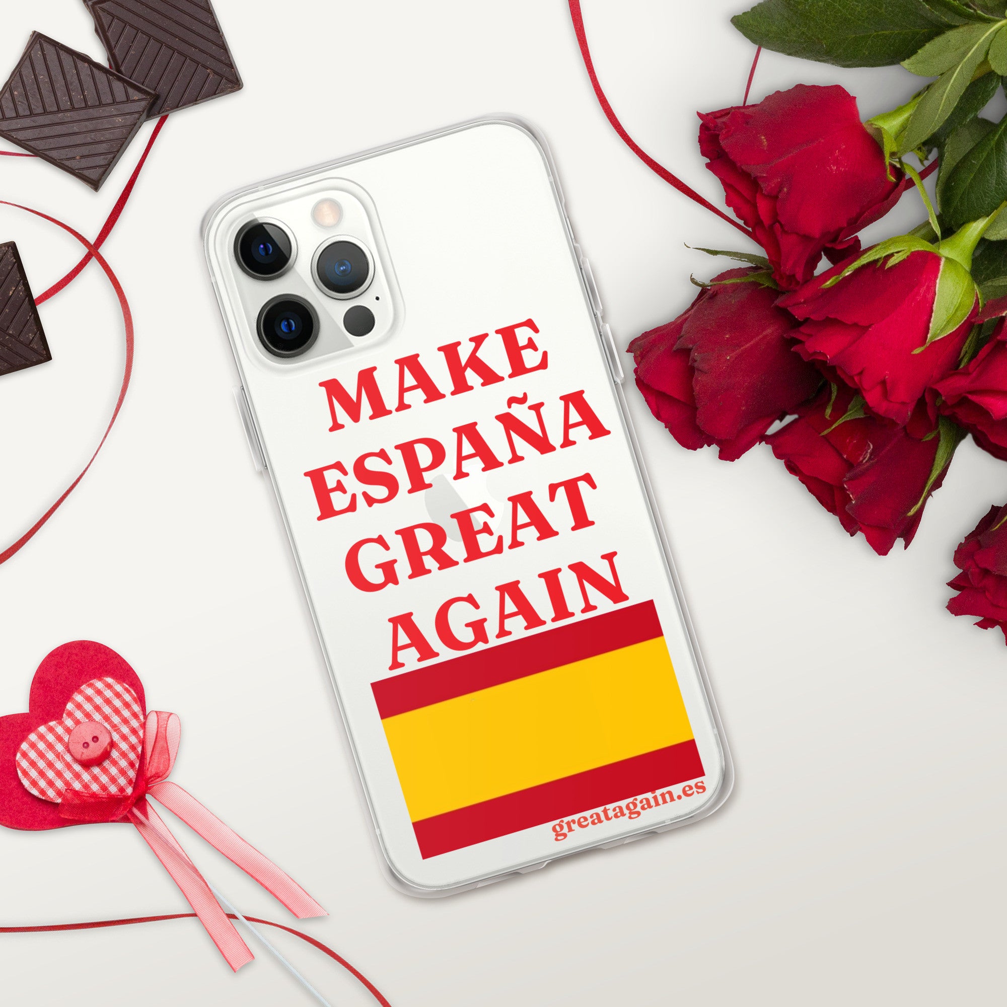 Carcasa transparente iPhone® Make España Great Again
